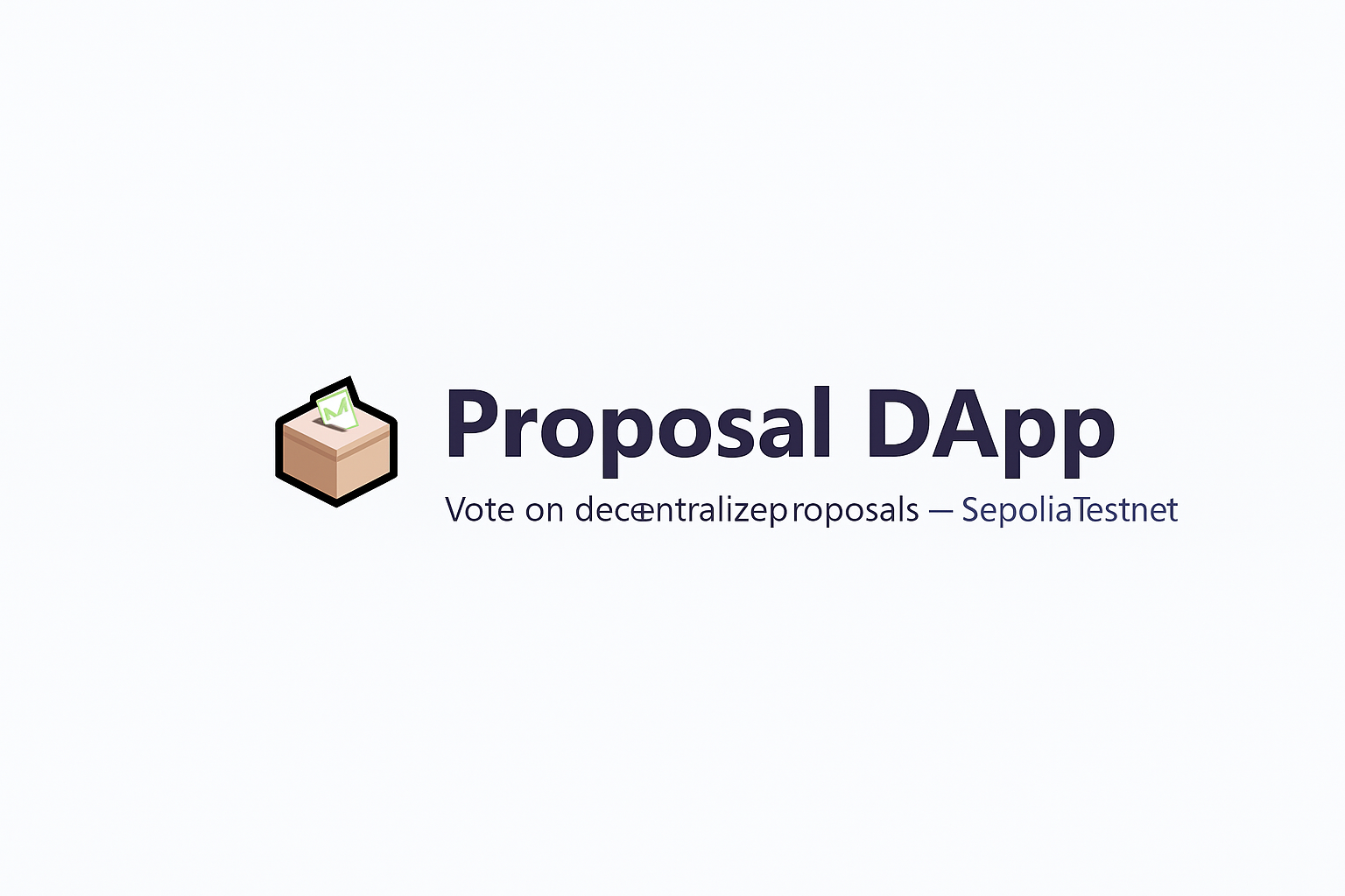Interface of a decentralized blockchain voting application connected to MetaMask